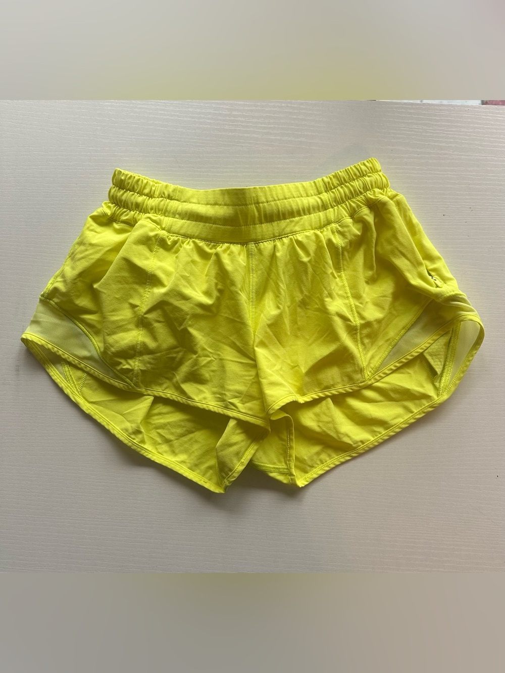Lululemon Hotty Hot Neon Yellow Women's Athletic Shorts